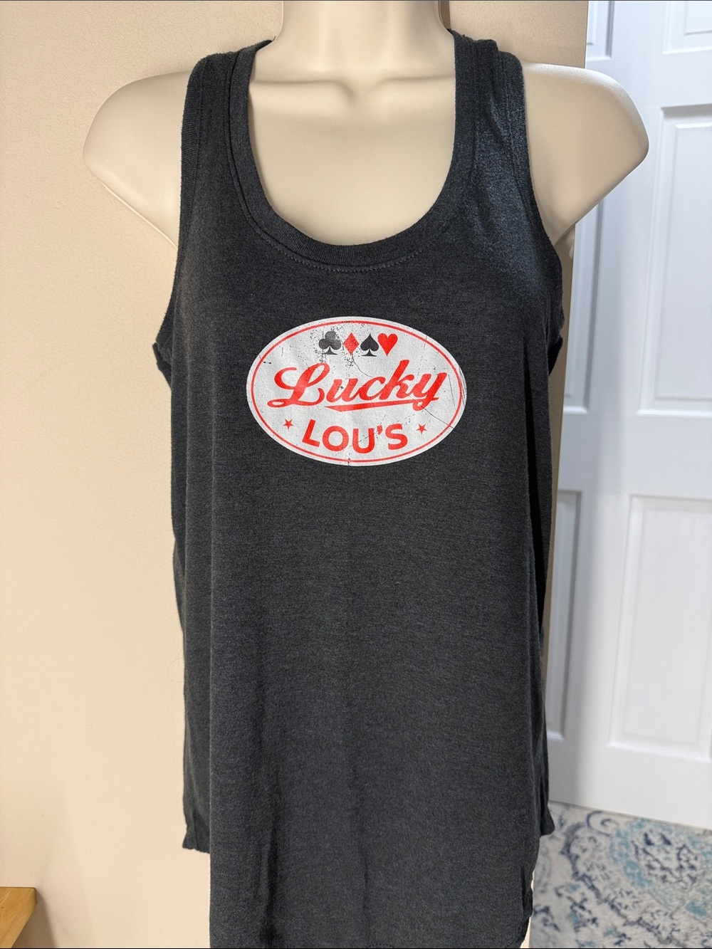 Lucky Lou’s get lucky racerback tank top
